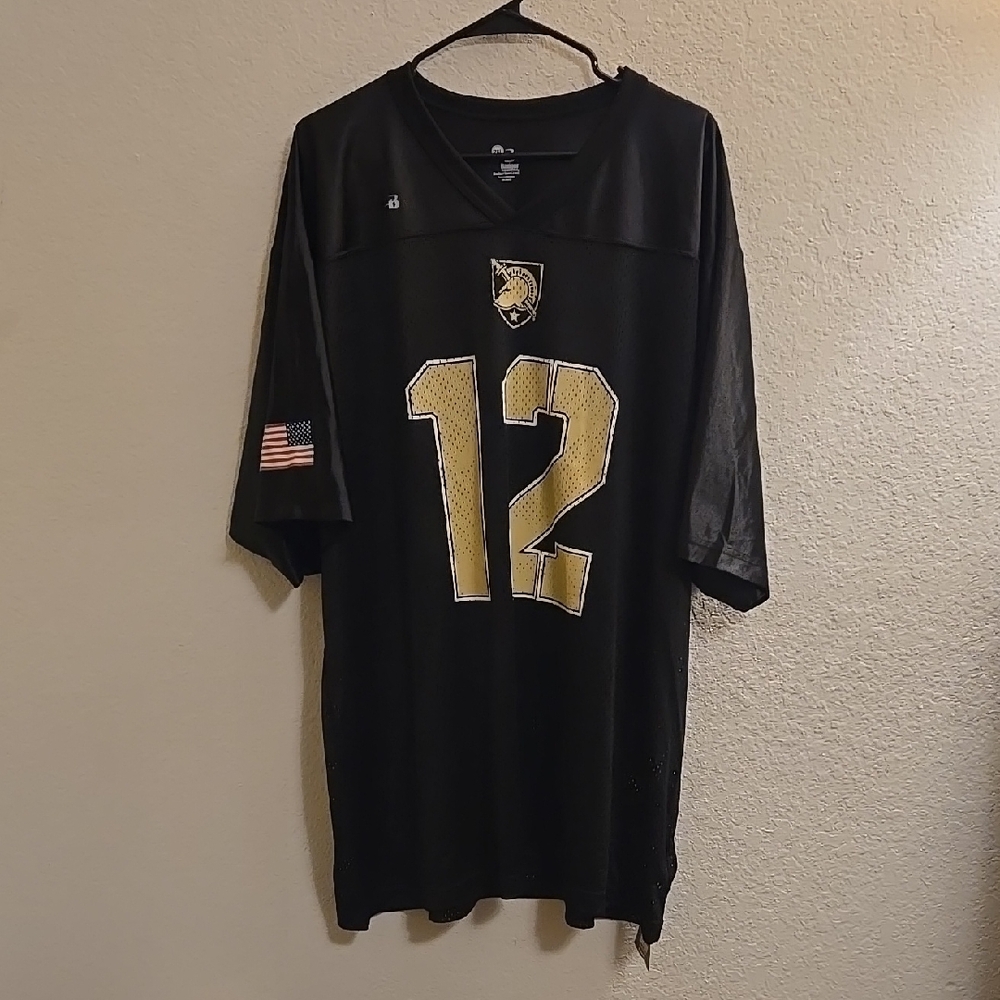 West Point #12 Football Jersey -Black - XXL